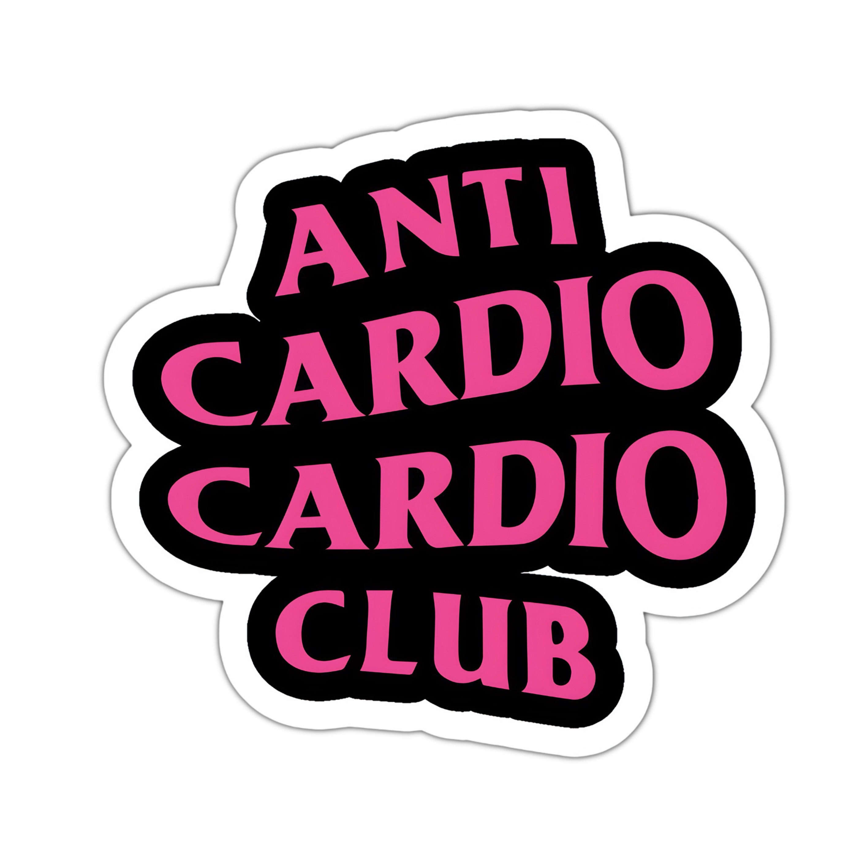 استیکر anti cardio club