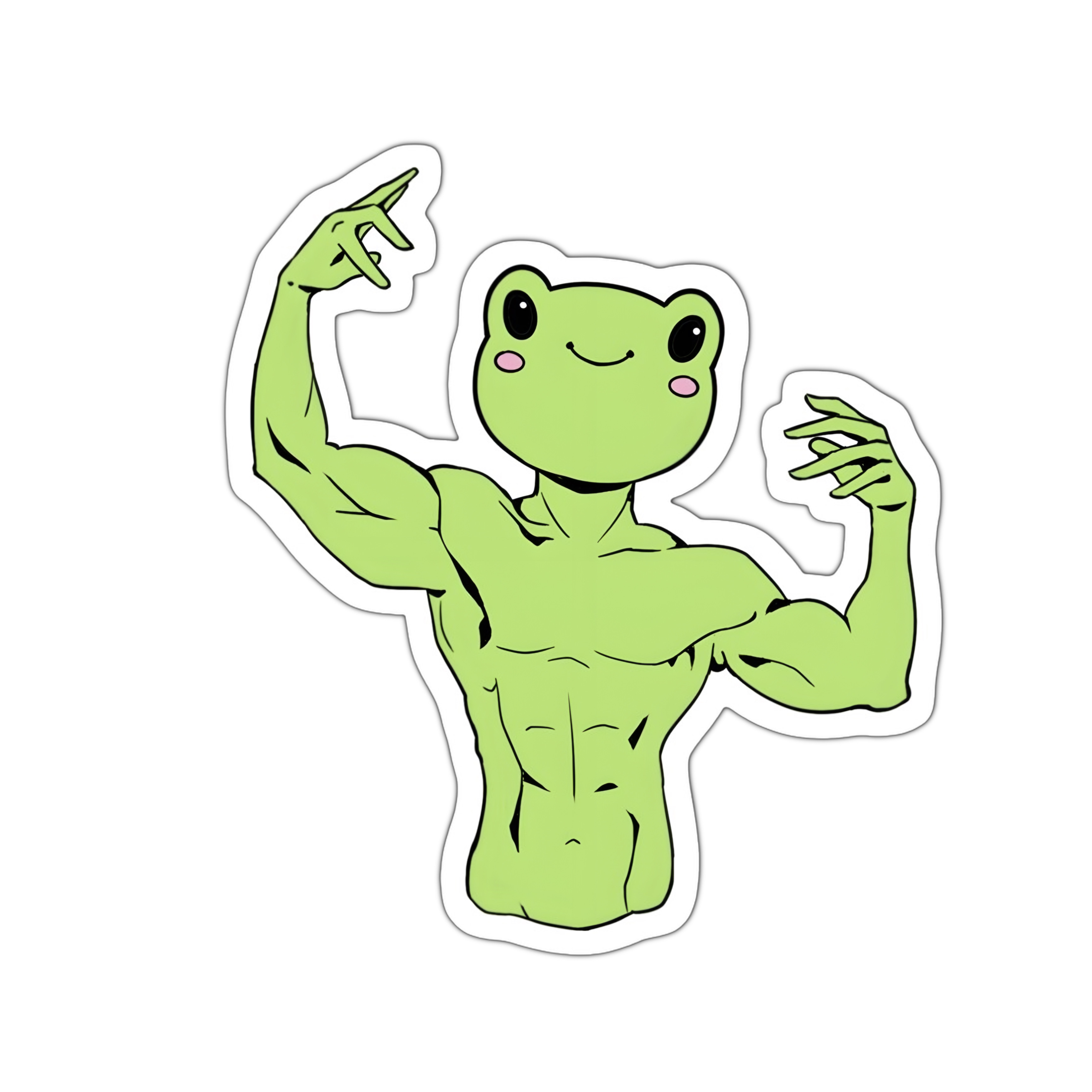 استیکر green frog