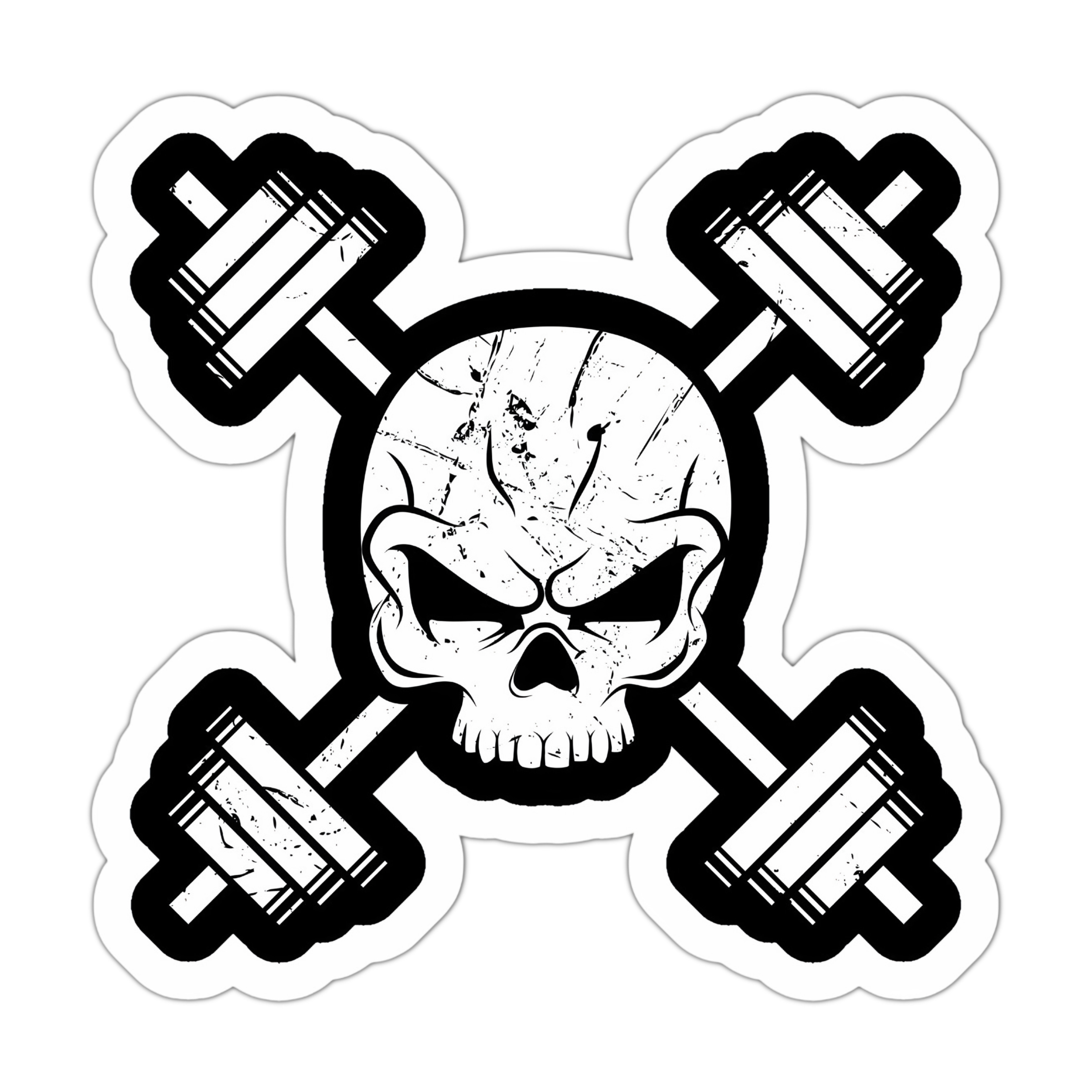 استیکر gym skull