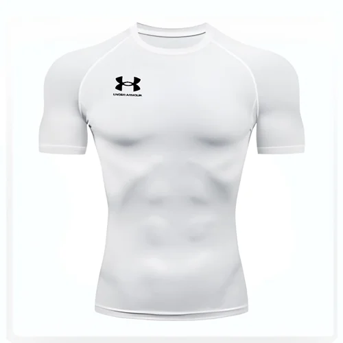 استرج آستين كوتاه سفید under armour