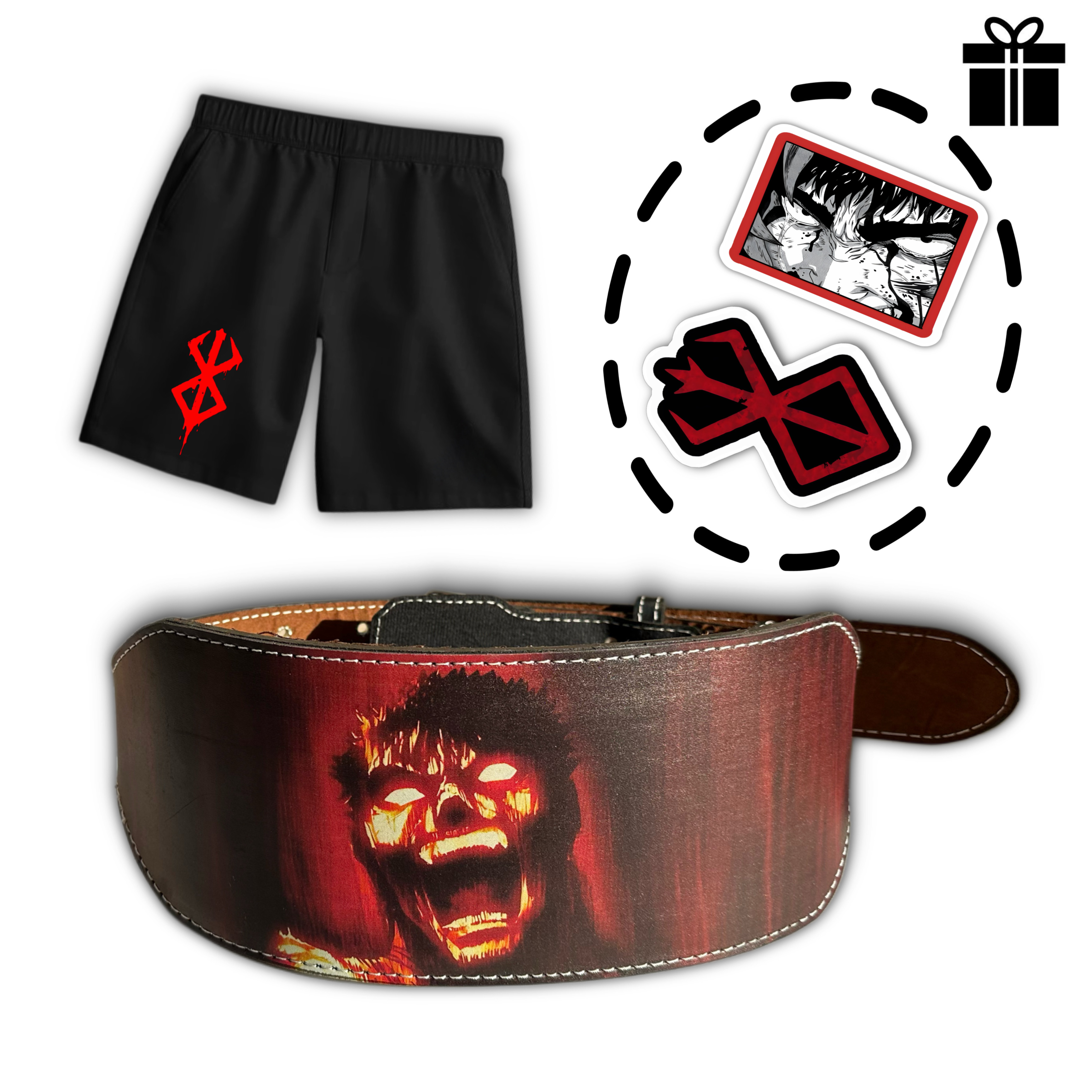 پکیج کمربند + شلوارک گاتس